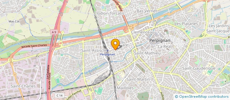 localisation de l'entreprise SCI  JAMUST  PERPIGNAN