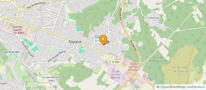 localisation de l'entreprise SCI JAMX  SOYAUX