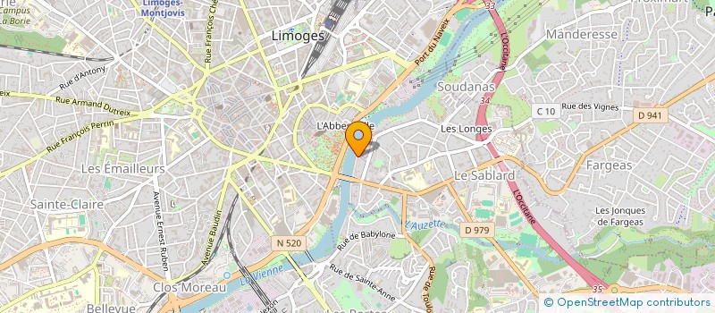 localisation de l'entreprise SCI JAMY à LIMOGES