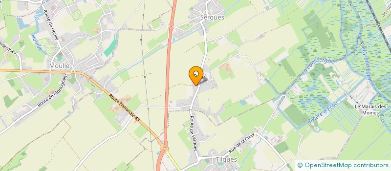 localisation de l'entreprise SCI JAMY  SERQUES