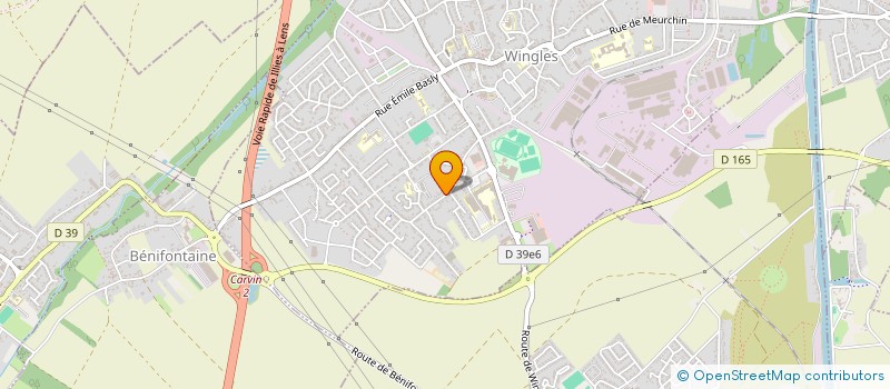 localisation de l'entreprise SCI JAMYBAT  HULLUCH