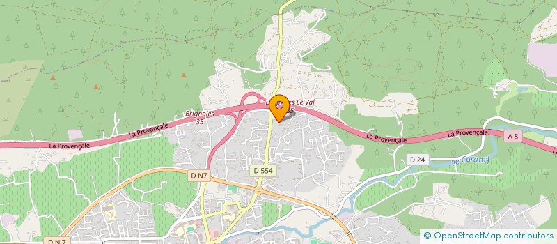 localisation de l'entreprise SCI JAMYN à BRIGNOLES