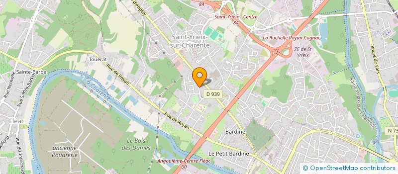 localisation de l'entreprise SCI JAN à SAINT-YRIEIX-SUR-CHARENTE