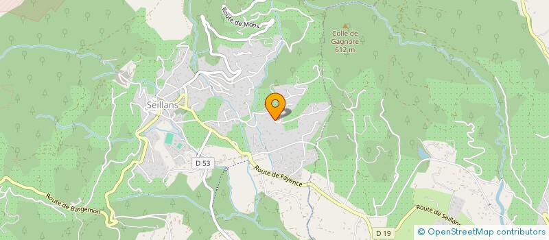 localisation de l'entreprise SCI JAN22  SEILLANS