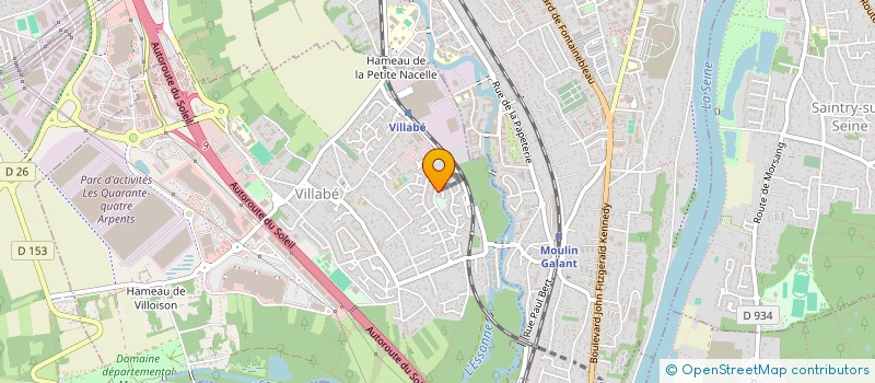 localisation de l'entreprise SCI JANA  VILLABE