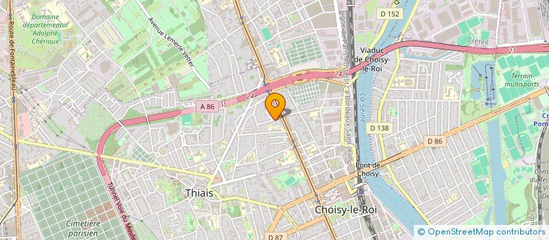 localisation de l'entreprise SCI JANA  THIAIS