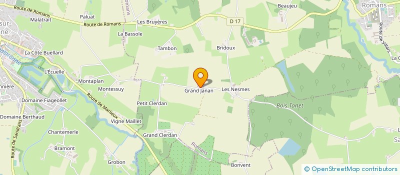 localisation de l'entreprise SCI JANAN  ROMANS