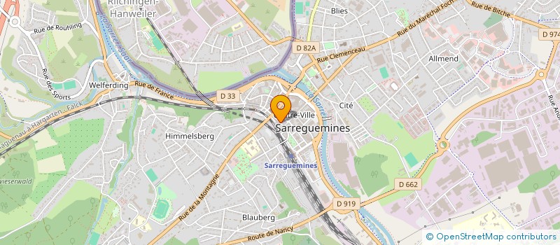 localisation de l'entreprise SCI JANAVI  SARREGUEMINES