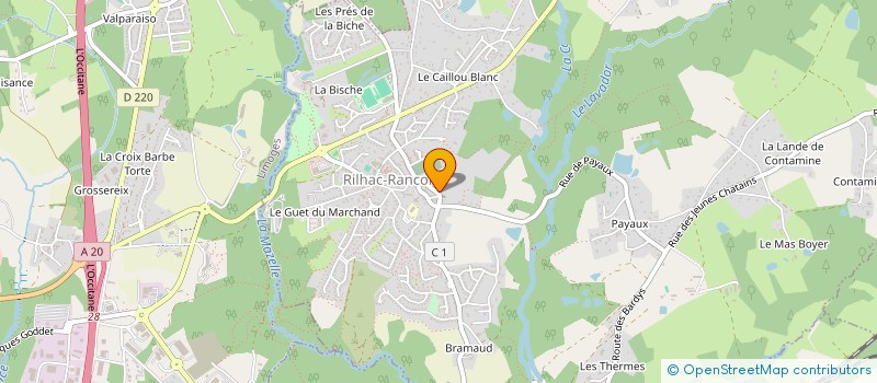 localisation de l'entreprise SCI JANDARD PERRICHET  RILHAC-RANCON