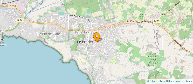 localisation de l'entreprise SCI JANDMAK  LE PRADET