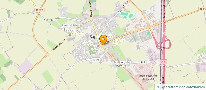 localisation de l'entreprise SCI JANDOME  BAPAUME