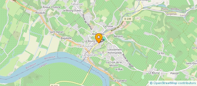 localisation de l'entreprise SCI JANE  LANGOIRAN