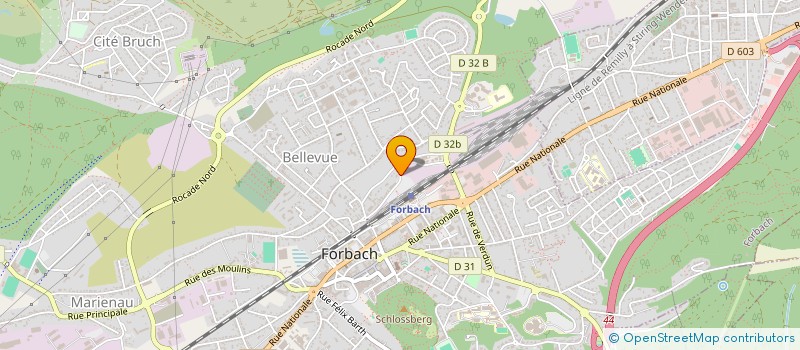 localisation de l'entreprise SCI JANE  FORBACH