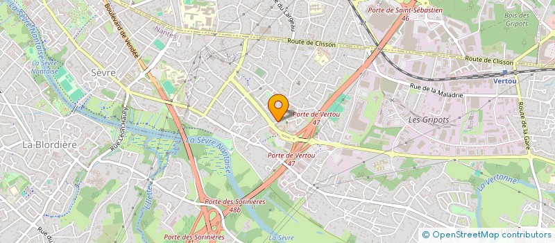 localisation de l'entreprise SCI JANESY  VERTOU