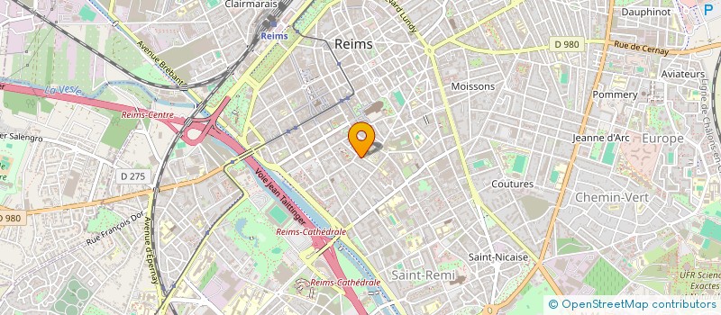 localisation de l'entreprise SCI JANFOR  REIMS