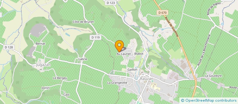 localisation de l'entreprise SCI JANGO  RAUZAN