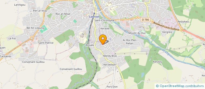 localisation de l'entreprise SCI JANIBELO  PLOUBEZRE