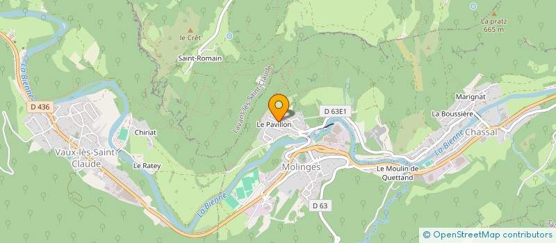 localisation de l'entreprise SCI JANIC  CHASSAL-MOLINGES