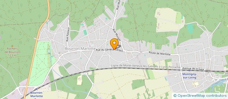 localisation de l'entreprise SCI JANIRIC à BOURRON-MARLOTTE