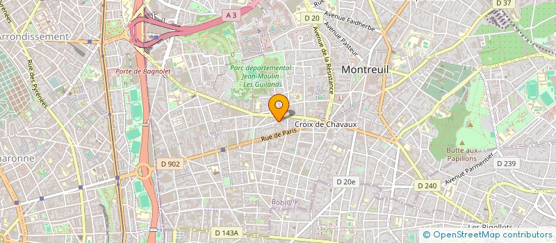 localisation de l'entreprise SCI JANKAR à MONTREUIL
