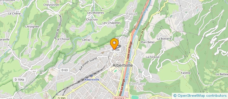 localisation de l'entreprise SCI JANKO  ALBERTVILLE