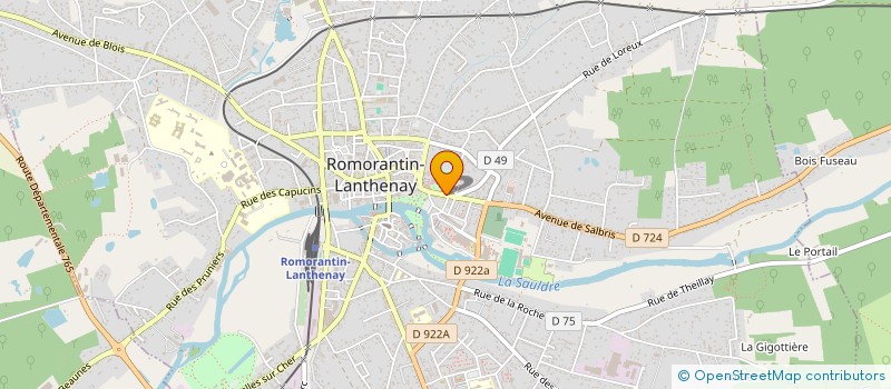 localisation de l'entreprise SCI JANMART  ROMORANTIN-LANTHENAY