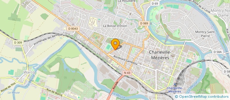 localisation de l'entreprise SCI JANMI  CHARLEVILLE-MEZIERES