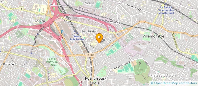 localisation de l'entreprise SCI JANNAH ET MAYAH à ROSNY-SOUS-BOIS