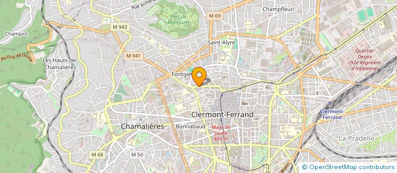 localisation de l'entreprise SCI JANNAT  CLERMONT-FERRAND