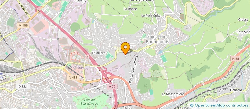 localisation de l'entreprise SCI JANNER  SAINT-JEAN-BONNEFONDS