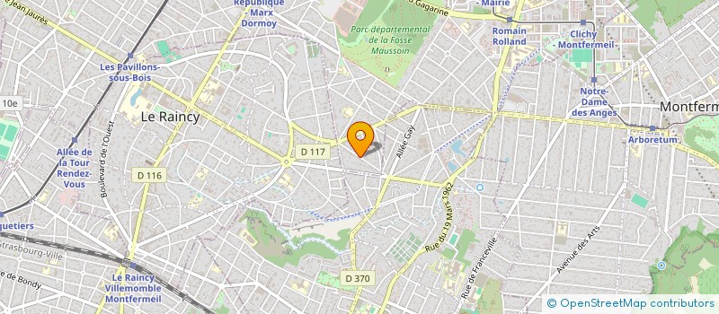 localisation de l'entreprise SCI JANNY à CLICHY-SOUS-BOIS