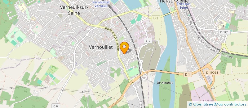 localisation de l'entreprise SCI JANOCA à VERNOUILLET