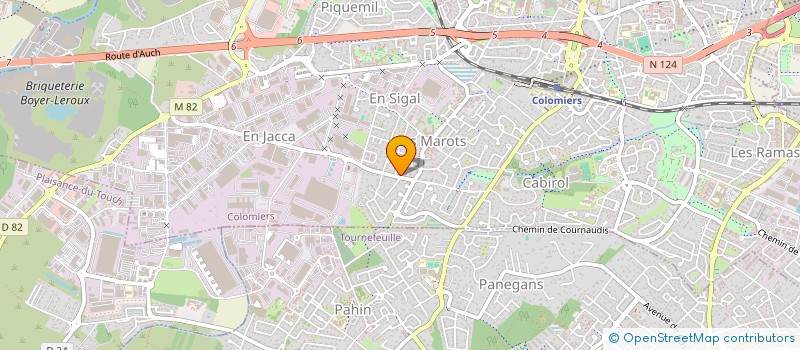 localisation de l'entreprise SCI JANOT DUBRULLE à COLOMIERS
