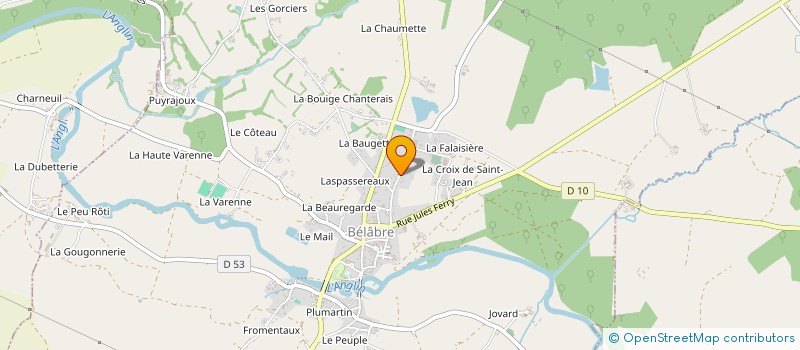 localisation de l'entreprise SCI JANOT MAQUIN à BELABRE