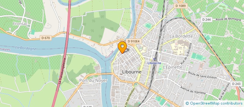 localisation de l'entreprise SCI JANSEN-RICHARD à LIBOURNE