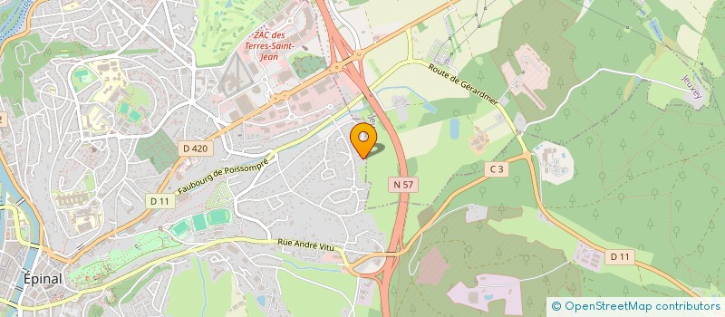 localisation de l'entreprise SCI JANSH à EPINAL