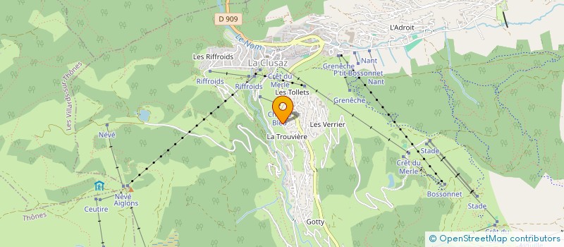 localisation de l'entreprise SCI JANTHY à LA CLUSAZ