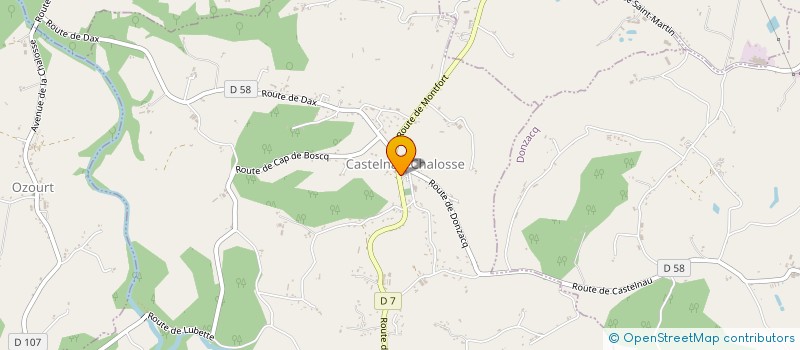 localisation de l'entreprise SCI JANUS  CASTELNAU-CHALOSSE