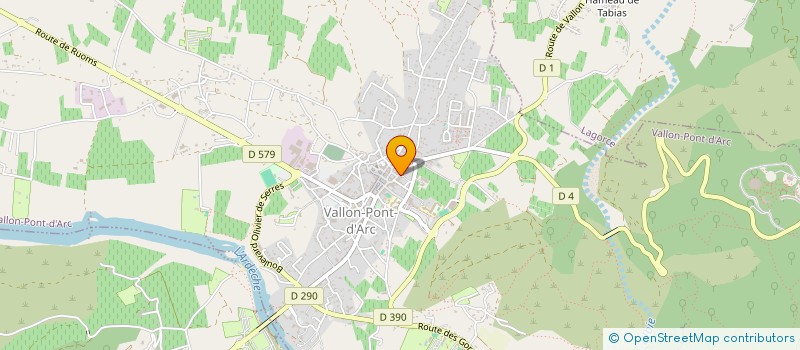 localisation de l'entreprise SCI JANUS à VALLON-PONT-D'ARC