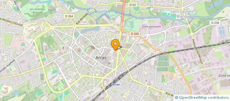 localisation de l'entreprise SCI JANUS à ARRAS