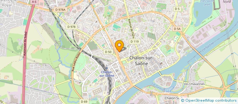localisation de l'entreprise SCI JANUS à CHALON-SUR-SAONE