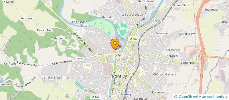 localisation de l'entreprise SCI JANYLENE  PONTIVY