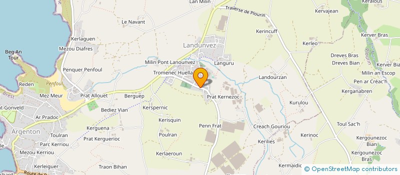 localisation de l'entreprise SCI JAOUEN-LESCOP  LANDUNVEZ