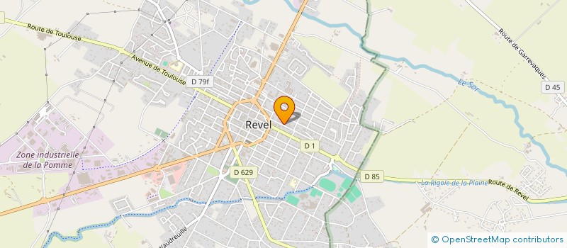 localisation de l'entreprise SCI JAP  REVEL