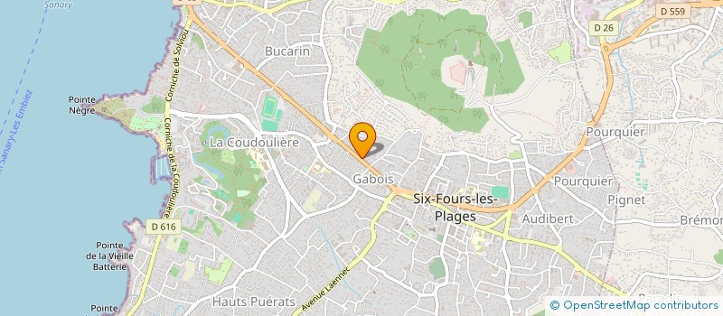 localisation de l'entreprise SCI JAP à SIX-FOURS-LES-PLAGES