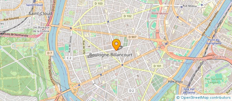 localisation de l'entreprise SCI JAP  BOULOGNE-BILLANCOURT