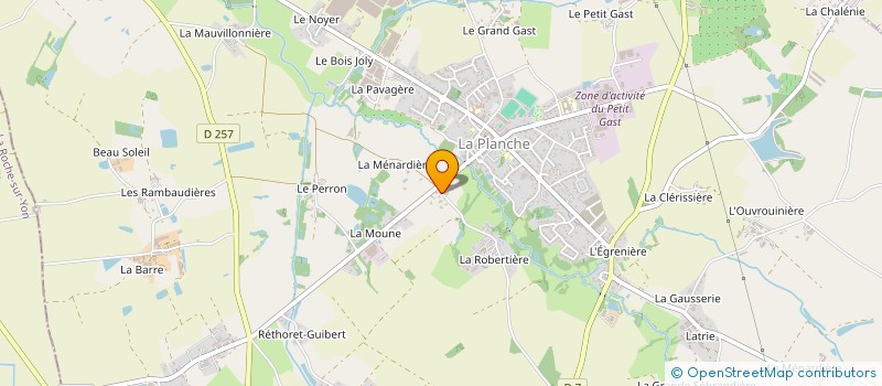 localisation de l'entreprise SCI JAP  LA PLANCHE