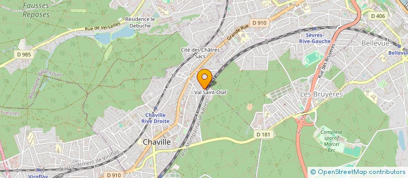 localisation de l'entreprise SCI JAP DU LAC  CHAVILLE