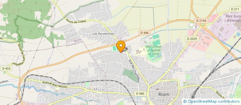 localisation de l'entreprise SCI JAP ONE  RIOM