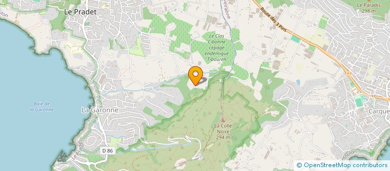 localisation de l'entreprise SCI JAPA  LE PRADET